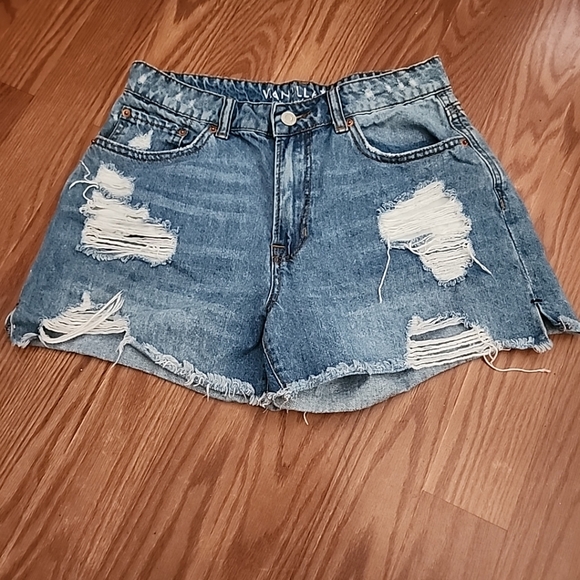 Vanilla Star Pants - Vanilla Star 90 Boyfriend Size 7 Shorts Distressed‎
